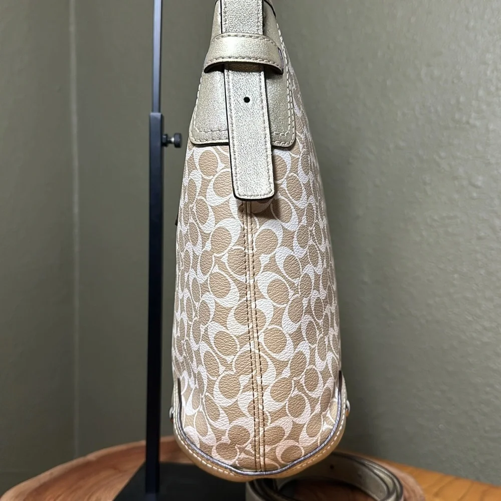COACH Chelsea Heritage Stripe Hobo/Shoulder Bag - Picture 3 of 17